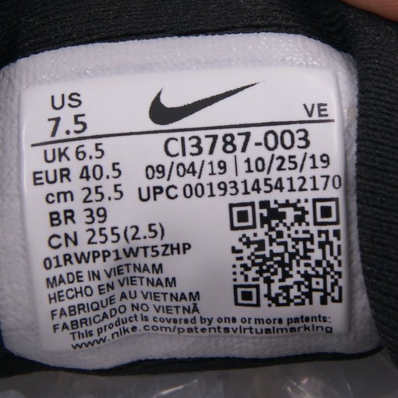 Nike Men's Black Quest 2 Trail Size 7.5 - Picture 9 of 16